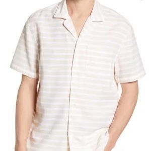 Bonobos Cabana Slim Fit Stripe Cotton Linen Shirt